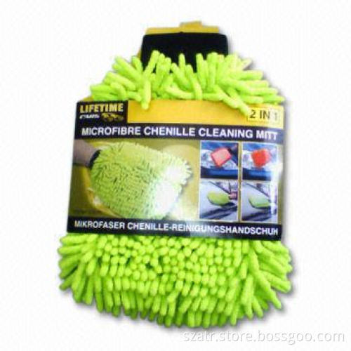 Car Cleaning Gloves, Made of Microfiber, Measures 27 x 17cm